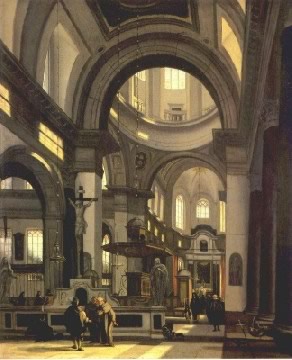 Emanuel De Witte's Dutch Church Interior (private collection, Zurich, 1685)