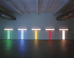 Dan Flavin's Untitled (to Don Judd, Colorist), 1-5 (Stephen Flavin/Artist's Rights Society, 1987)