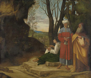 Giorgione's Three Philosophers (Kunsthistorisches, Vienna, c. 1509)