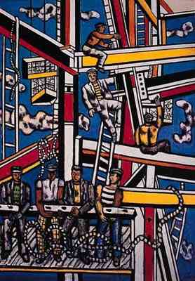 Fernand Léger's Builders with a Rope (VG Bild-Kunst, Bonn, 1950)