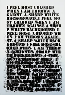 Glenn Ligon'a Untitled (I Feel Most Colored When . . .) (Metropolitan Museum of Art, 1992)