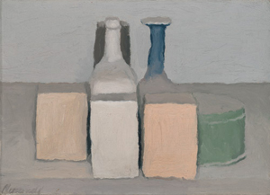 Giorgio Morandi's Still Life (Natura morta) (photo by Artists Rights Society, Yale University Art Gallery, 1956)