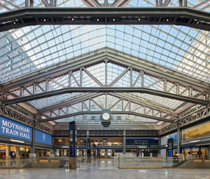 Skidmore, Owings & Merrill's Moynihan Train Hall (photo by Lucas Blair Simpson/SOM, 2021)