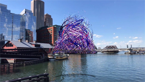 Nancy Baker Cahill's Liberty Bell (photo by Lisle and Sally Baker, Art Production Fund, 2020)