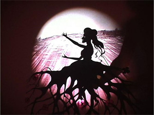 Kara Walker's Fall frum Grace, Miss Pipi's Blue Tale (Lehmann Maupin, 2011)